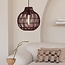 Good&Mojo Hanglamp Mendoza bamboe ø35xh.35cm burgundy S