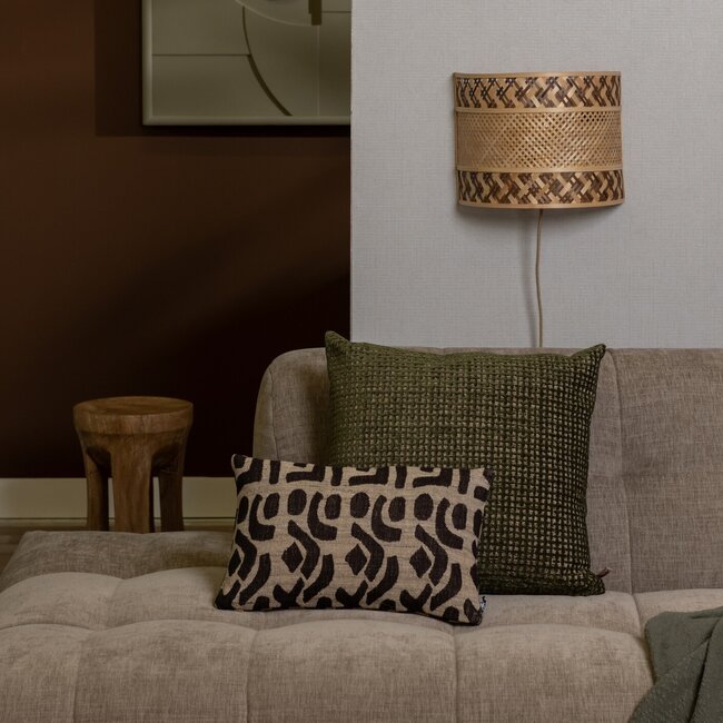 Good&Mojo Wandlamp Langkawi bamboe/kap 32x1x6x25cm nat/br.