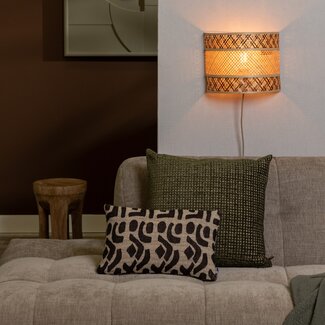 Good&Mojo Wandlamp Langkawi bamboe 32x1x6x25cm naturel bruin