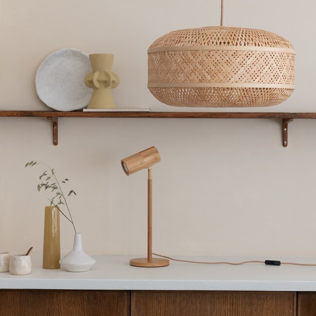 Good&Mojo Hanglamp Langkawi bamboe ø50xh.25cm naturel