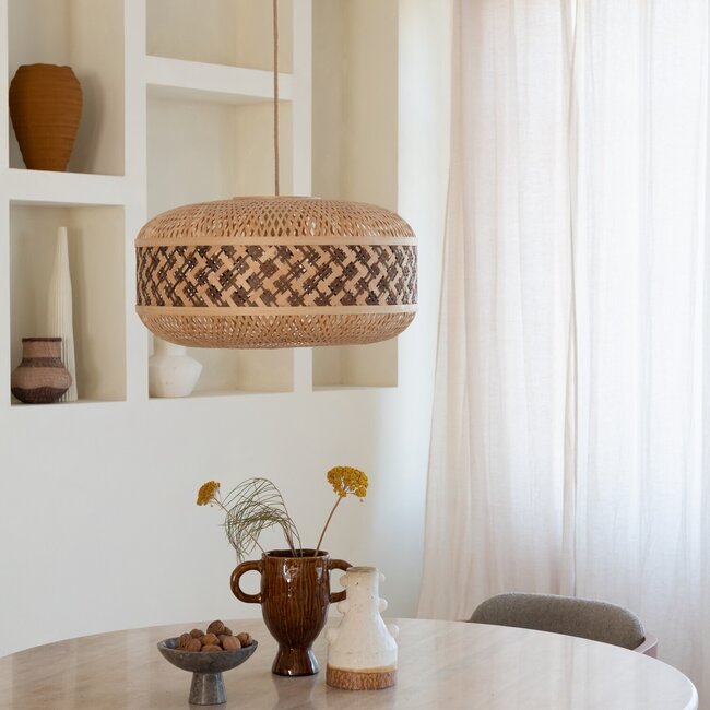 Good&Mojo Hanglamp Langkawi bamboe ø50xh.25cm naturel bruin