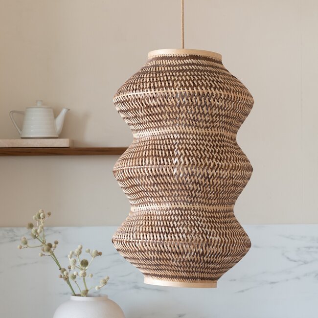 Good&Mojo Hanglamp Barbados bamboe ø40xh.67cm naturel /bruin XL