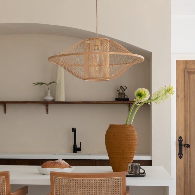 Good&Mojo Hanglamp Maui bamboe ø70xh.30cm naturel L