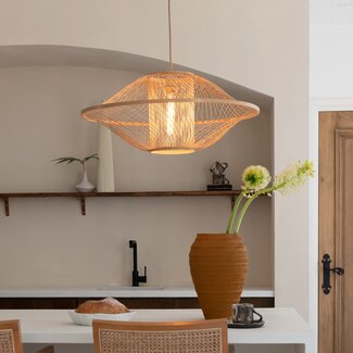 Good&Mojo Hanglamp Maui bamboe ø70xh.30cm naturel L