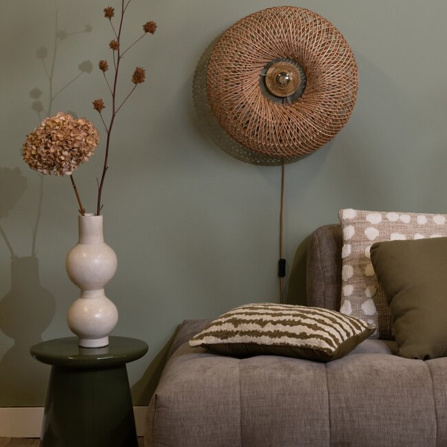 Good&Mojo Wandlamp Arizona bamboe ø50x23cm naturel S