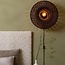 Good&Mojo Wandlamp Arizona bamboe ø50x23cm burgundy S