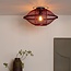 Good&Mojo Plafondlamp Maui bamboe burgundy S
