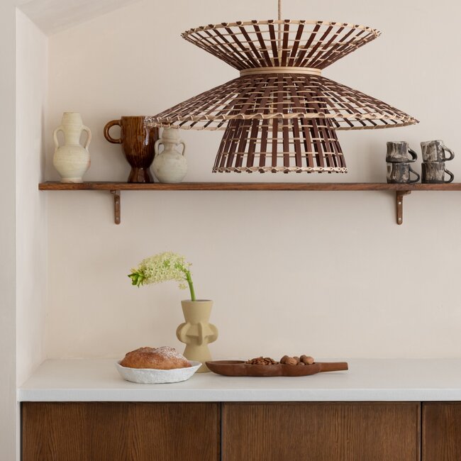 Good&Mojo Hanglamp Machu Picchu bamboe ø57xh.27cm naturel bruin