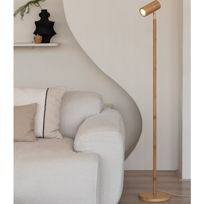 Good&Mojo Vloerlamp bamboe Java naturel