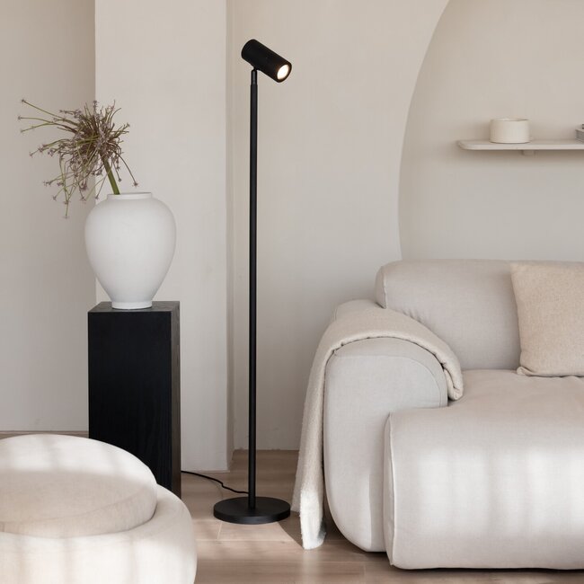 Good&Mojo Vloerlamp bamboe Java zwart