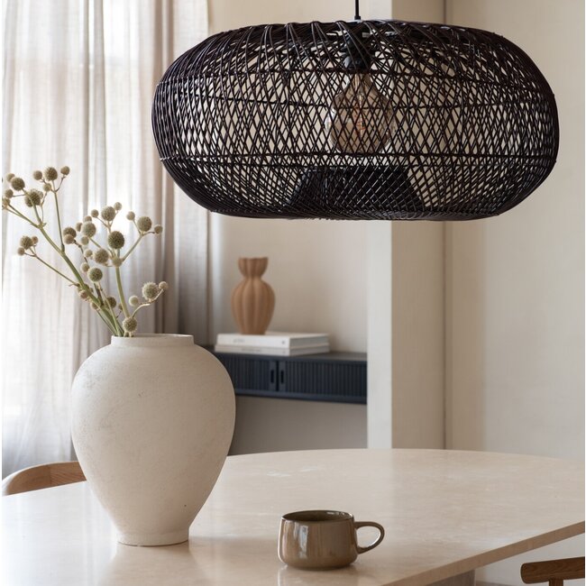 Good&Mojo Hanglamp Arizona bamboe ø70 burgundy L