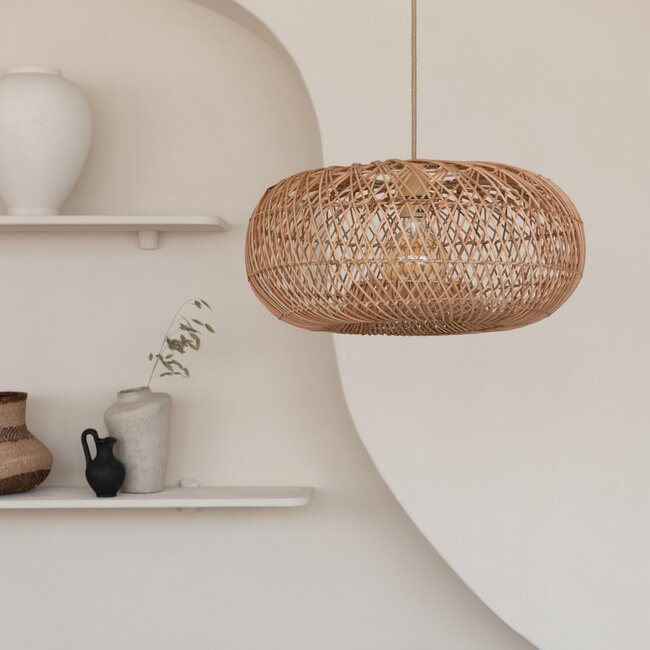 Good&Mojo Hanglamp Arizona bamboe/kap ø50 naturel S