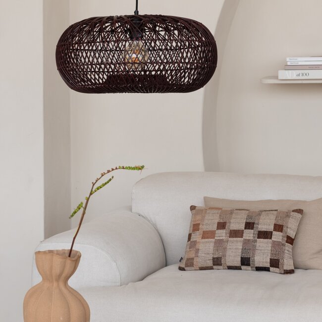 Good&Mojo Hanglamp Arizona bamboe ø50 burgundy S