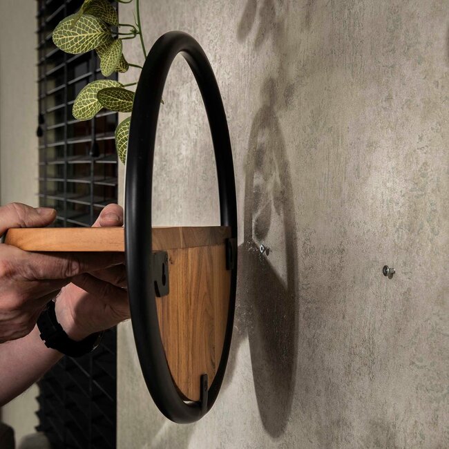 WoonStijl Wandschap round set van 3