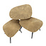 WoonStijl Salontafel set van 3 vierhoekig ray metal