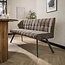 WoonStijl Eetkamerbank raster 180 Rich Taupe