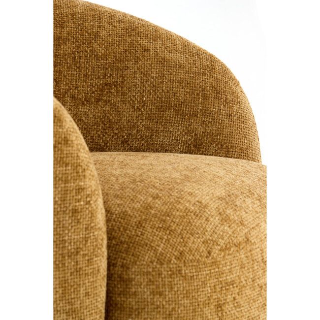 Light en Living Stoel 93x87x73 cm OVITO okergeel