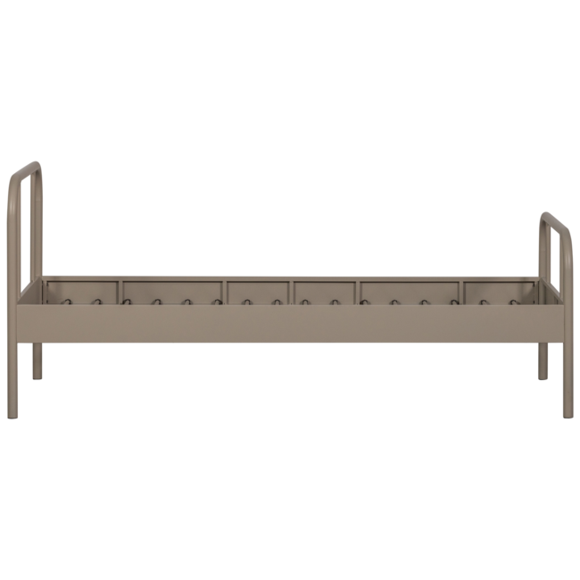 Woood Mata 1-persoons bed metaal zand 90x200cm