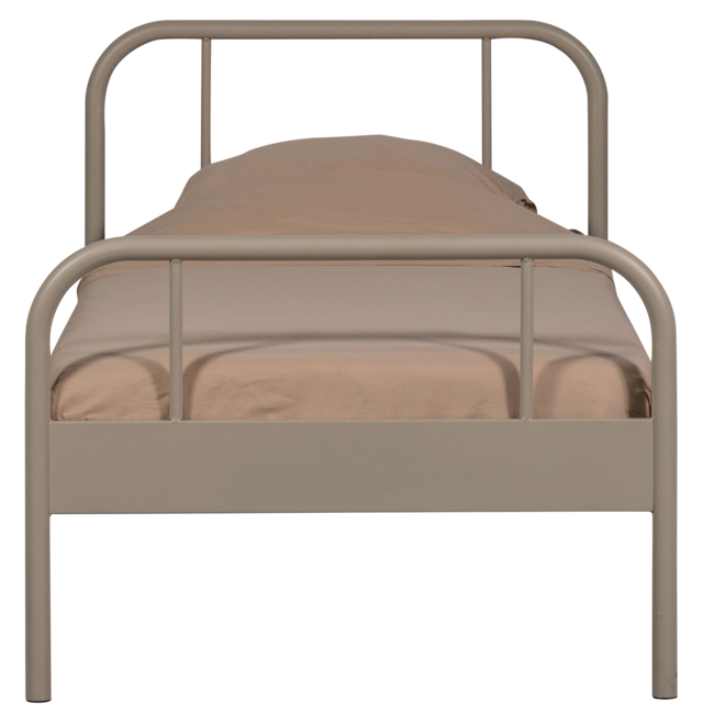 Woood Mata 1-persoons bed metaal zand 90x200cm