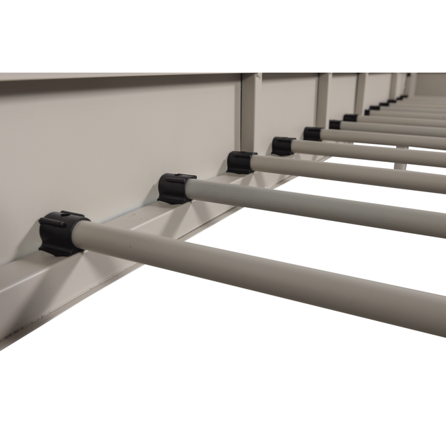 Woood Mata 1-persoons bed metaal zand 90x200cm