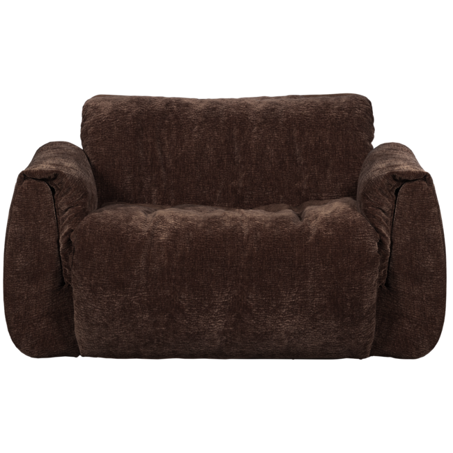 Woood Baggy loveseat 3d chenille donkerbruin
