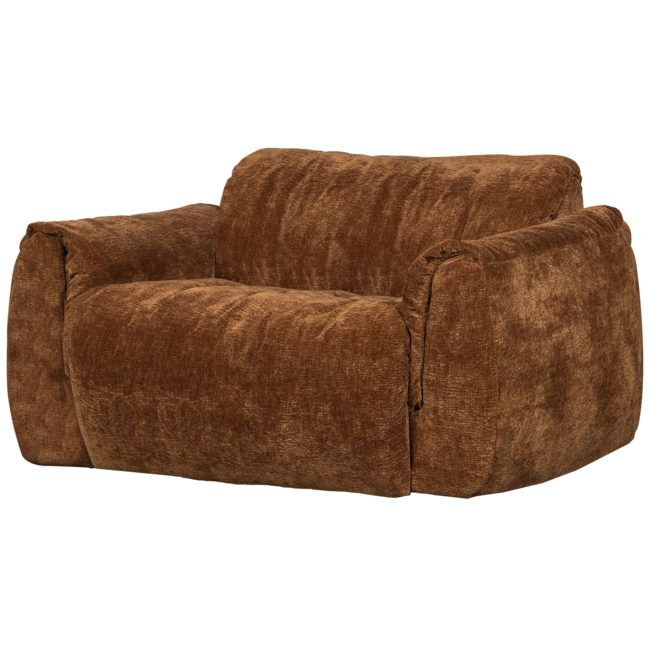 Woood Baggy loveseat 3d chenille middenbruin