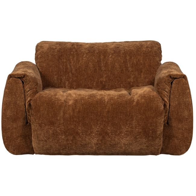 Woood Baggy loveseat 3d chenille middenbruin