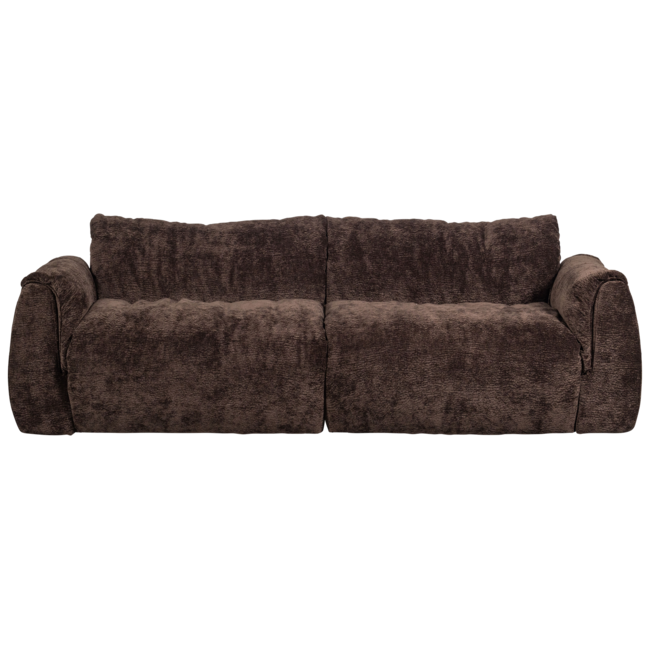 Woood Baggy 2-zits bank 3d chenille donkerbruin