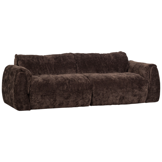 Woood Baggy 2-zits bank 3d chenille donkerbruin