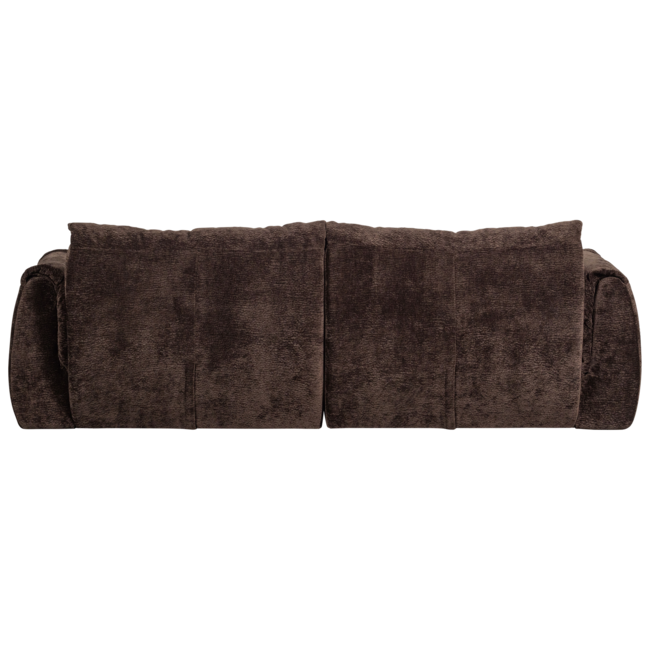 Woood Baggy 2-zits bank 3d chenille donkerbruin