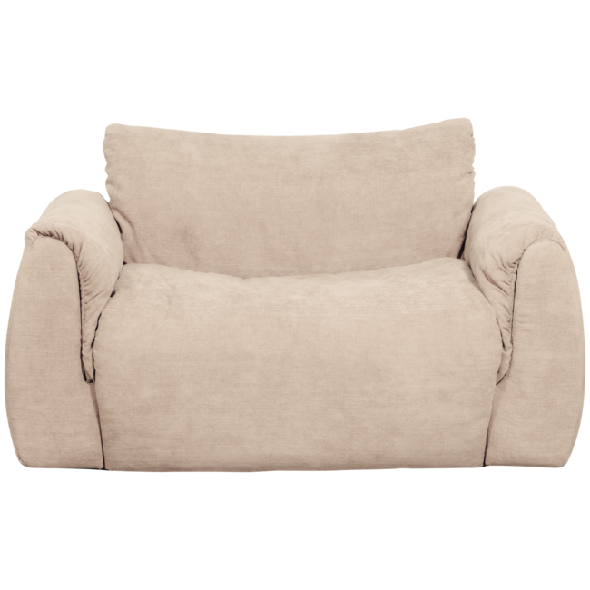 Woood Baggy loveseat geweven chenille zand
