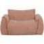 Woood Baggy loveseat geweven chenille oudroze