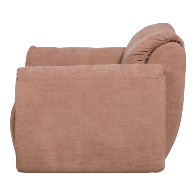 Woood Baggy loveseat geweven chenille oudroze