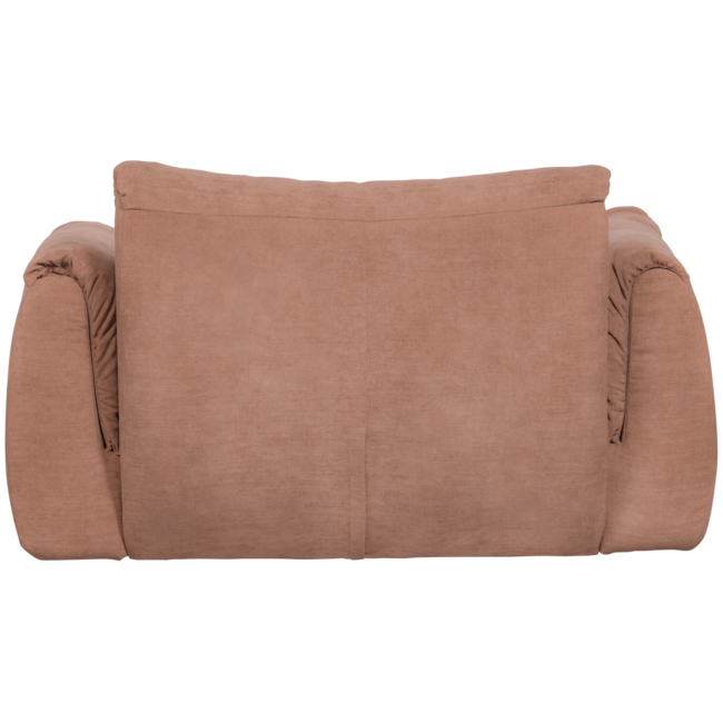 Woood Baggy loveseat geweven chenille oudroze