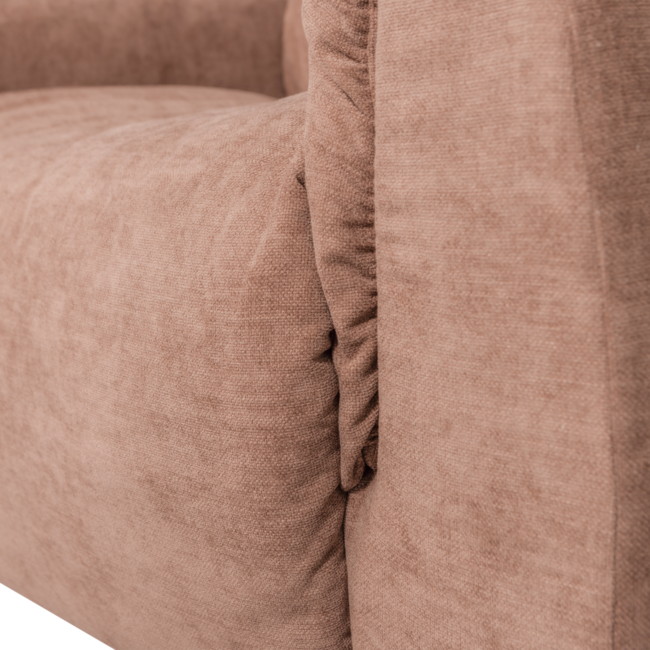 Woood Baggy loveseat geweven chenille oudroze