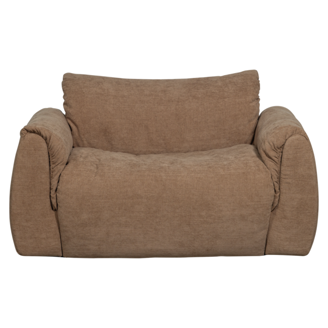 Woood Baggy loveseat geweven chenille bruin