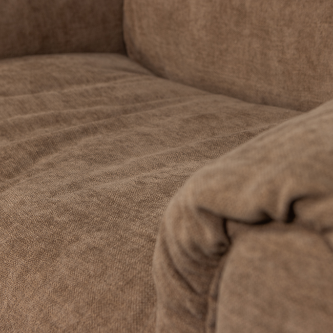Woood Baggy loveseat geweven chenille bruin