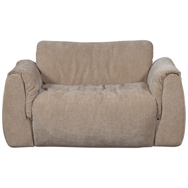 Woood Baggy loveseat 3d chenille zand