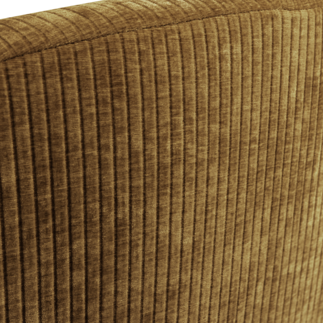 Woood Mojo 2-zits bankje links geweven ribstof honinggeel