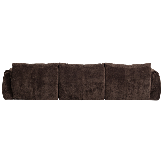 Woood Baggy 3-zits bank 3d chenille donkerbruin