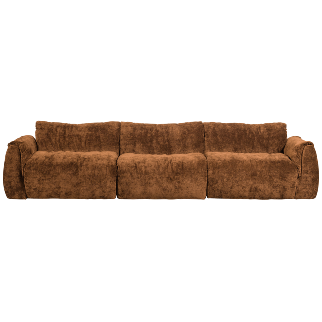 Woood Baggy 3-zits bank 3d chenille middenbruin