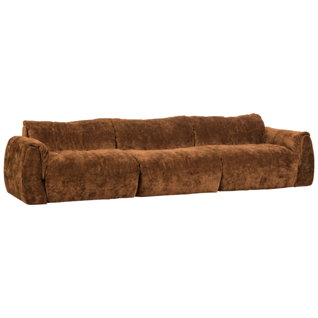 Woood Baggy 3-zits bank 3d chenille middenbruin