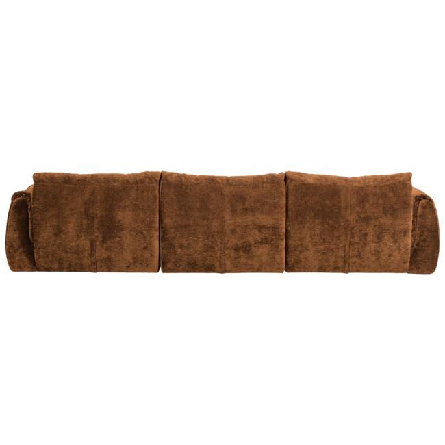 Woood Baggy 3-zits bank 3d chenille middenbruin