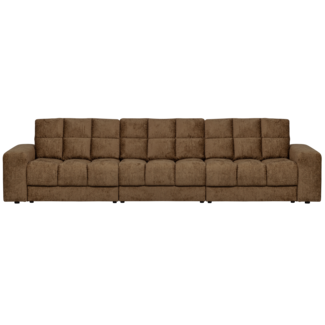 Woood Second date 3-zits bank structure velvet brass