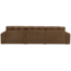 Woood Second date 3-zits bank structure velvet brass