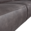 Woood Statement xl 4-zits bank 372 cm lederlook donkergrijs