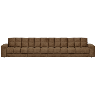 Woood Second date 4-zits bank structure velvet brass