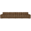 Woood Second date 4-zits bank structure velvet brass