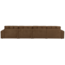 Woood Second date 4-zits bank structure velvet brass