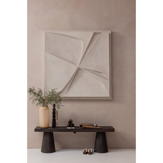 Woood Clyde bankje hout donkerbruin